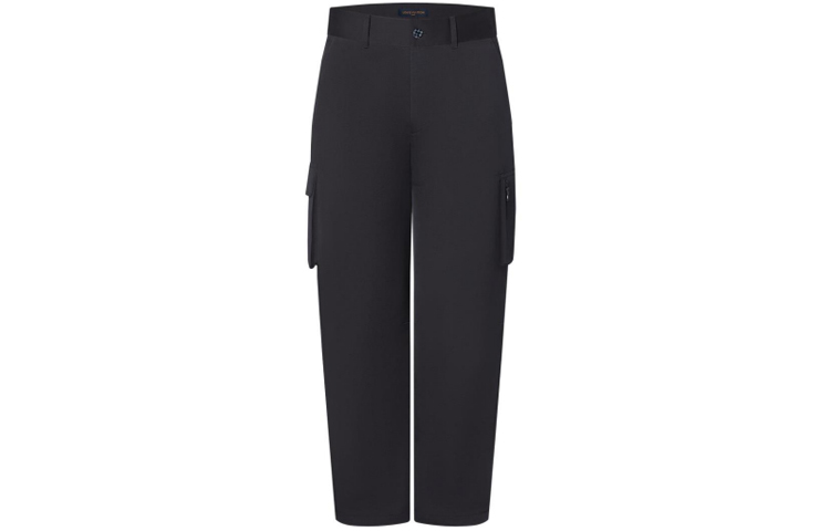 Order Pantalones Cargo Negros Rectos LOUIS VUITTON con Bolsillos Laterales 1A9A2T