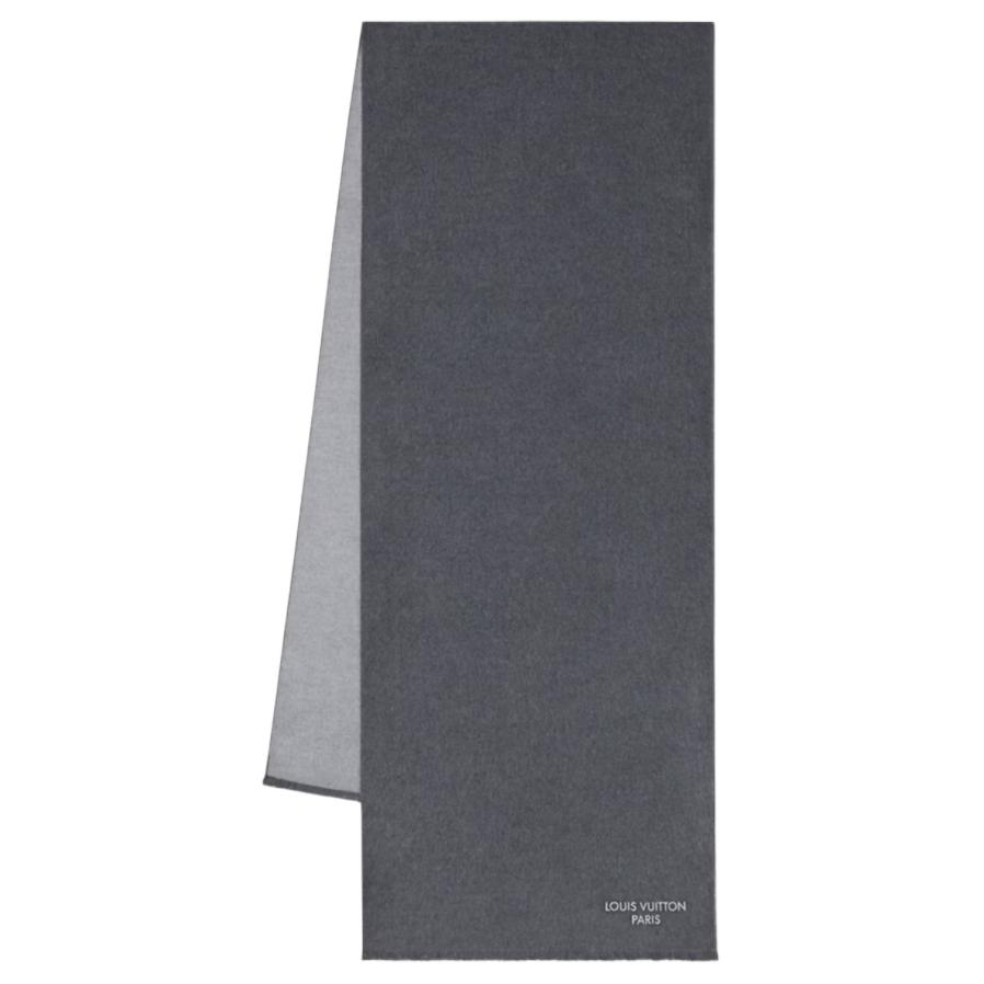 Buy 路易威登男士灰色纯色丝巾 M97201