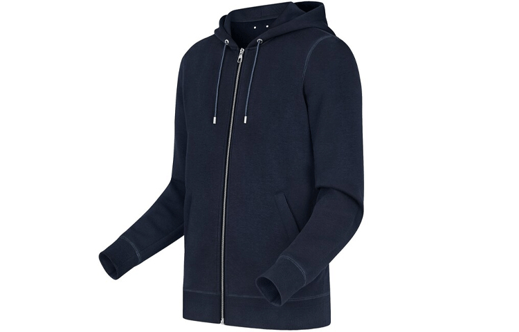 Louis Vuitton Solid Drawstring Zip Hoodie Jacket Navy Blue Men’s 1A47RN 圖 4