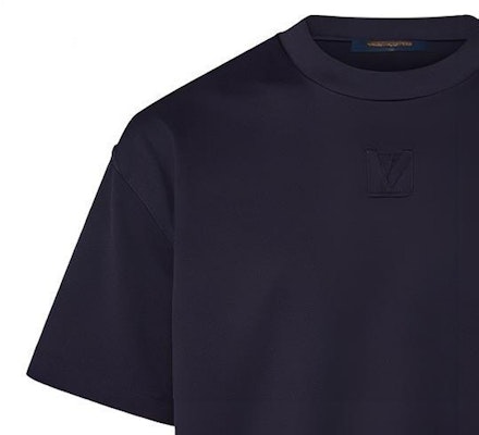 Camiseta Negra para Hombre Louis Vuitton Logo Sólido Cuello Redondo. 1AATS8 Details for Camiseta Negra para Hombre Louis Vuitton Logo Sólido Cuello Redondo. 1AATS8
