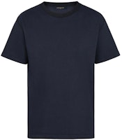 LOUIS VUITTON Solid Navy Blue Relaxed Crewneck Short Sleeve Tee 1A7XSB LOUIS VUITTON Solid Navy Blue Relaxed Crewneck Short Sleeve Tee 1A7XSB