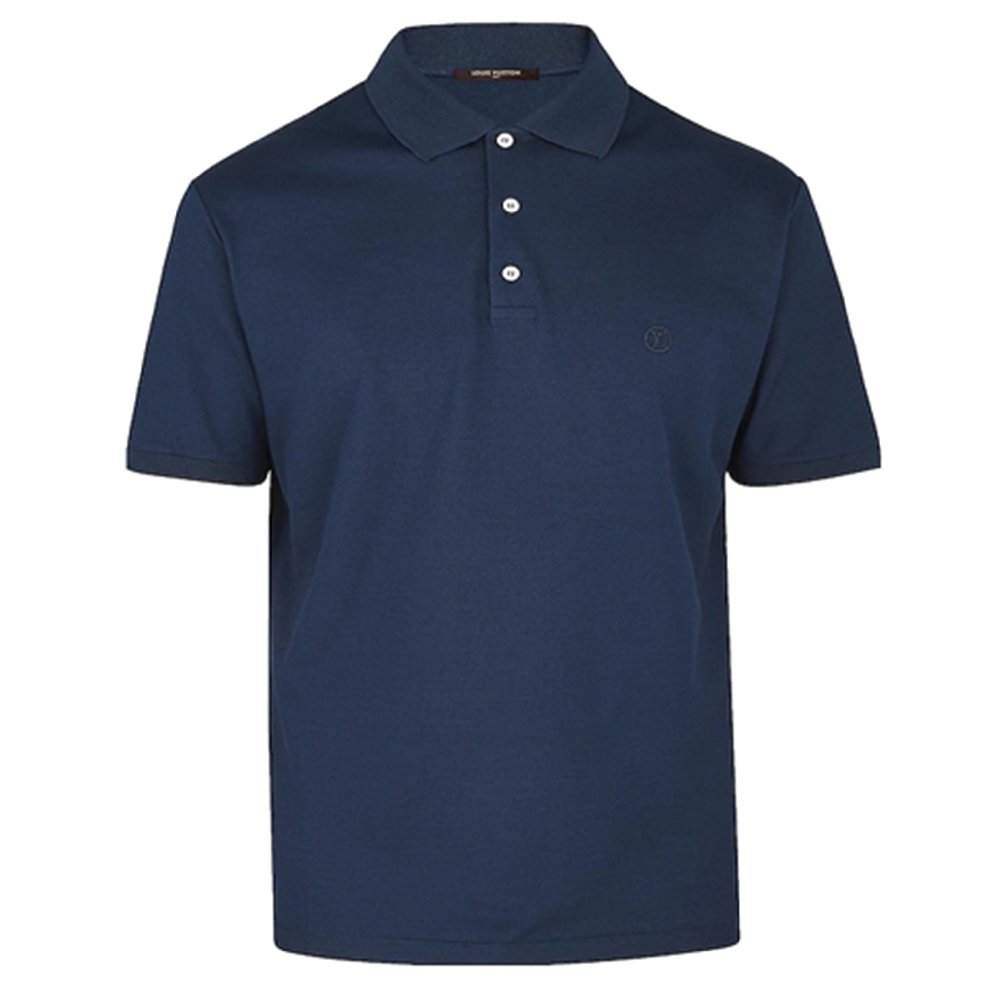 Louis Vuitton Solid Navy Casual Polo Shirt 1A1S8Q