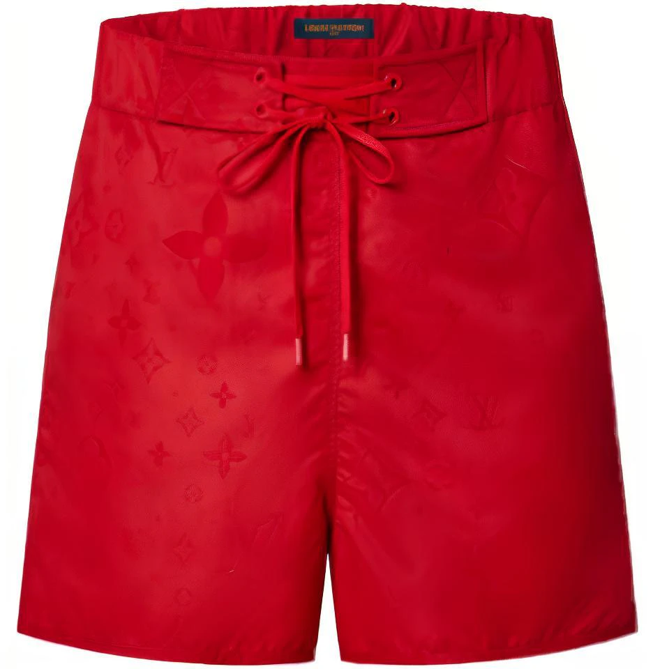 louis-vuitton-solid-red-drawstring-pocket-casual-swim-shorts-1-a9-gba