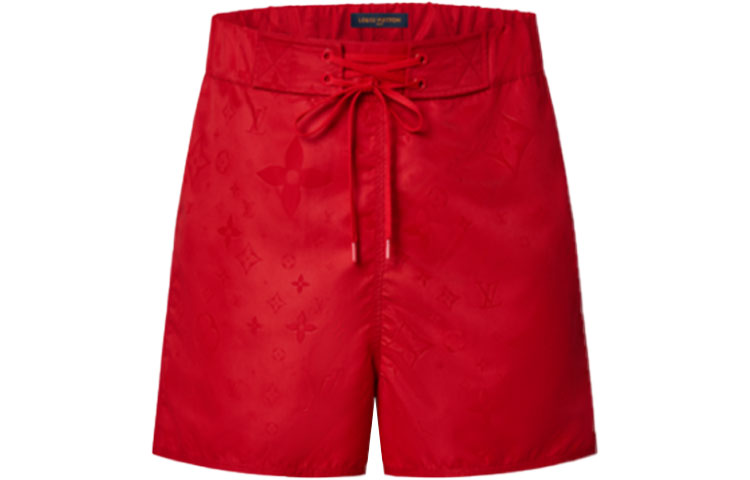 Order LOUIS VUITTON Pantalones Cortos de Natación Rojos con Bolsillo y Cordón. 1A9GBA