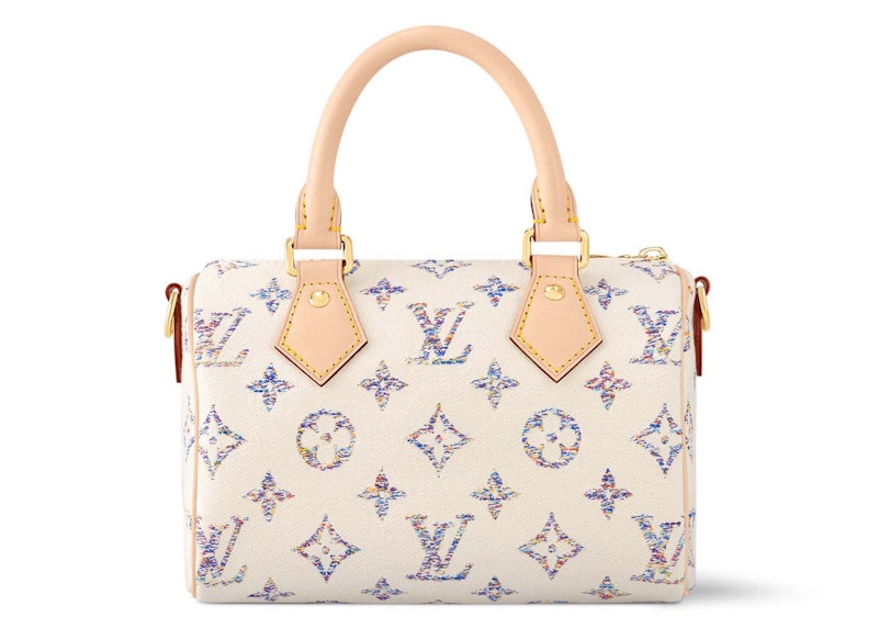 Order Louis Vuitton Speedy 20 Multicolor Beige wanita beg tangan mewah.