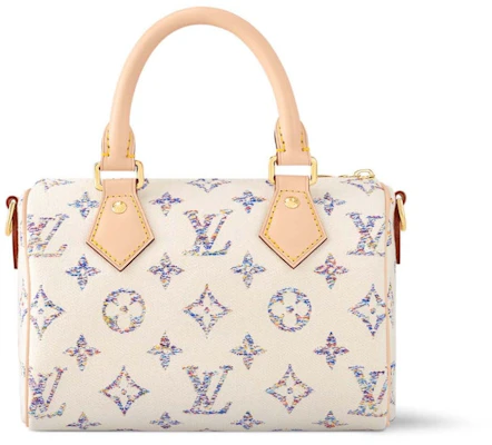 Louis Vuitton Speedy 20 Multicolor Beige wanita beg tangan mewah. Order Louis Vuitton Speedy 20 Multicolor Beige wanita beg tangan mewah.