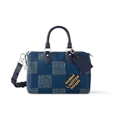 Louis Vuitton Speedy 25 Bandoulière Damier Heritage Blue