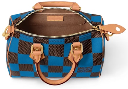 路易威登Speedy 25 Bandoulière格紋流行藍手袋 Lookbook 路易威登Speedy 25 Bandoulière格紋流行藍手袋