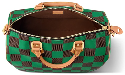 Louis Vuitton Speedy 40 Bandoulière Damier Pop Hijau Lookbook Louis Vuitton Speedy 40 Bandoulière Damier Pop Hijau