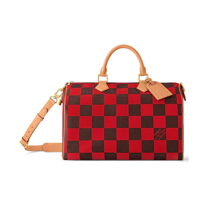 Louis Vuitton Speedy 40 Bandoulière Damier Pop Red