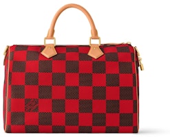 路易威登 Speedy 40 帆布红色格子手提包 Order 路易威登 Speedy 40 帆布红色格子手提包