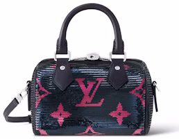 Louis Vuitton Speedy Bandouliere 18 Navy Fuchsia Louis Vuitton Speedy Bandouliere 18 Navy Fuchsia
