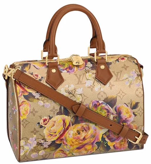 louis-vuitton-speedy-bandouliere-25-floral-pattern-gold