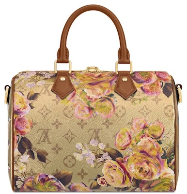 Louis Vuitton Speedy Bandouliere 25 Floral Pattern Gold Order Louis Vuitton Speedy Bandouliere 25 Floral Pattern Gold