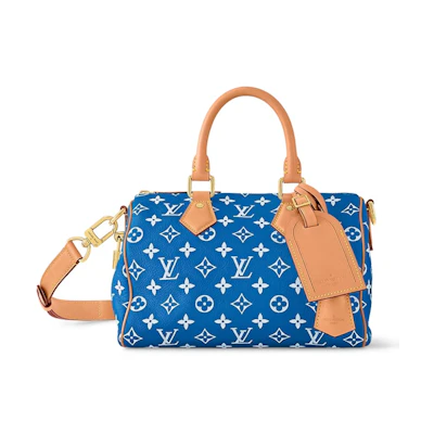 Louis Vuitton Speedy P9 Bandoulière 25 Monogram Leather Blue