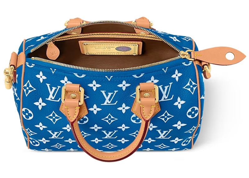 Lookbook Louis Vuitton Speedy P9 Bandoulière 25 Monogram Kulit Biru