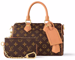 Shop Louis Vuitton Speedy P9 Bandoulière 25 Monogram Leather Brown Monogram