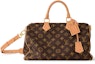 Buy 路易威登 Speedy P9 帆布肩带 40 棕色经典老花手袋
