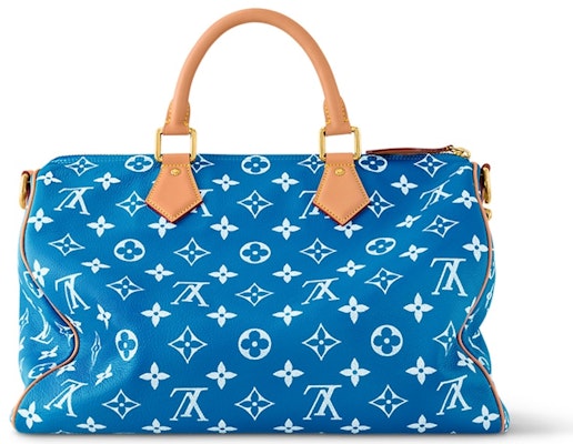 Louis Vuitton Speedy P9 Bandoulière 40 Monogram Leather Blue Order Louis Vuitton Speedy P9 Bandoulière 40 Monogram Leather Blue
