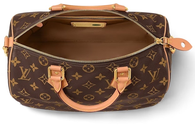 路易威登 Speedy P9 帆布肩带 40 棕色经典老花手袋 Lookbook 路易威登 Speedy P9 帆布肩带 40 棕色经典老花手袋