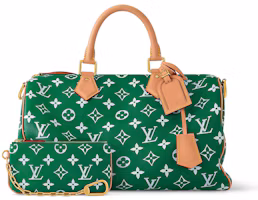 Shop Louis Vuitton Speedy P9 Bandoulière 40 Monogram Leather Green