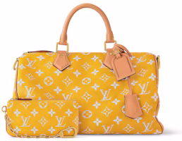 Shop Louis Vuitton Speedy P9 Bandoulière 40 Monogram Leather Jaune Mat