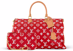Shop Louis Vuitton Speedy P9 Bandoulière 50 Monogram Leather Red