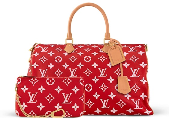 路易威登Speedy P9肩背包50紅色Monogram皮革 Shop 路易威登Speedy P9肩背包50紅色Monogram皮革