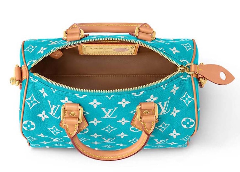 Lookbook Louis Vuitton Speedy P9 Bandouliere 25 Biru Turquoise
