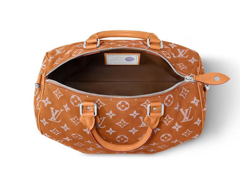 Lookbook Louis Vuitton Speedy P9 Bandouliere 40 Nubuck kws asli wanita pria