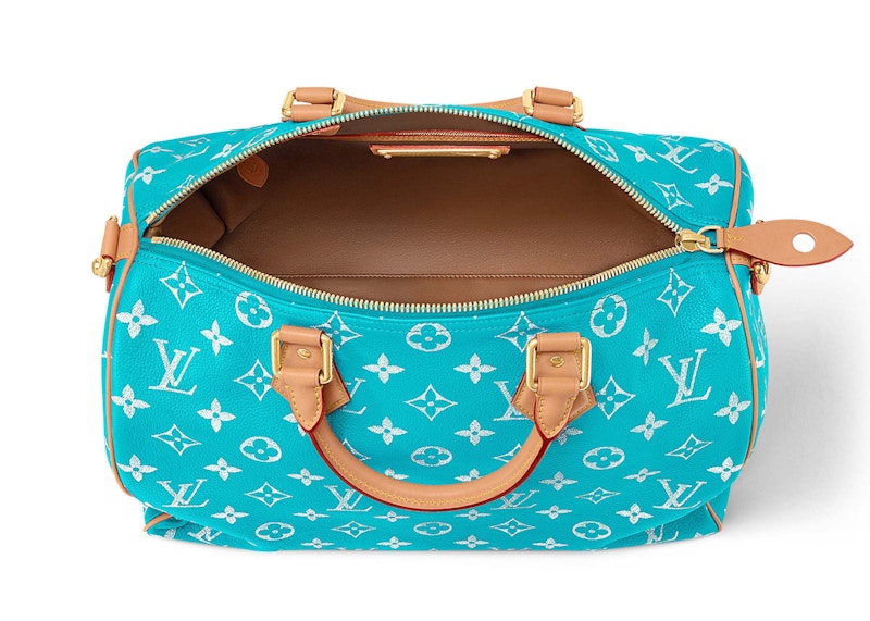 Lookbook Louis Vuitton Speedy P9 Bandouliere 40 Turquoise Tas Tangan