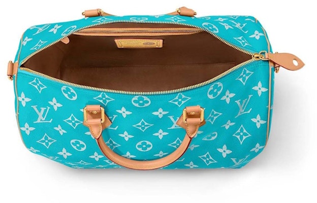 Louis Vuitton Speedy P9 Bandouliere 50 Biru Toska Lookbook Louis Vuitton Speedy P9 Bandouliere 50 Biru Toska