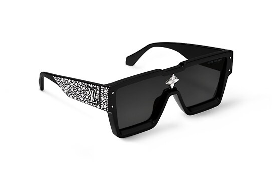 LOUIS VUITTON Spring 24 Black Irregular Metal Sunglasses Unisex Couple Style. Z2433E 圖 3