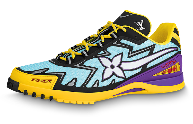 Louis Vuitton Sprint Sneaker 'Blue Yellow Purple Patchwork' 1A98Z4