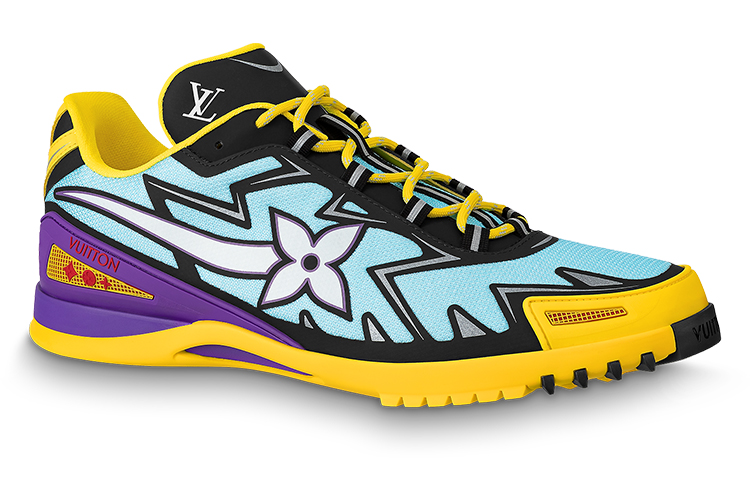 LV Sprint Sneaker 'Blue Yellow Purple Patchwork' 圖 2