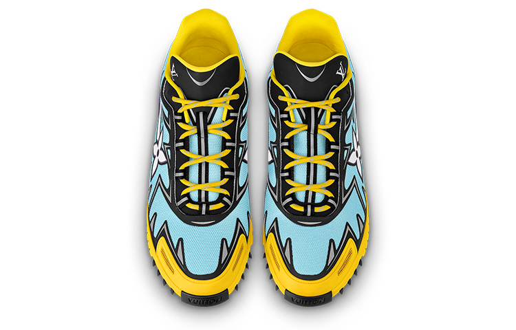 LV Sprint Sneaker 'Blue Yellow Purple Patchwork' 圖 5