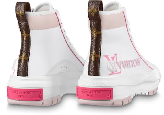 Sepatu Boot Louis Vuitton Squad 'Putih Merah Muda' 1AACV4 Shop Sepatu Boot Louis Vuitton Squad 'Putih Merah Muda' 1AACV4