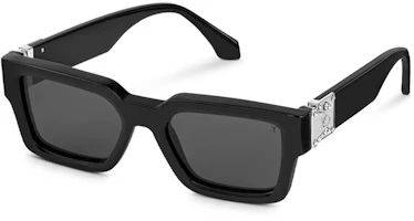 Louis Vuitton Square Sunglasses Silver/Black Frame Shades Z1414E Louis Vuitton Square Sunglasses Silver/Black Frame Shades Z1414E