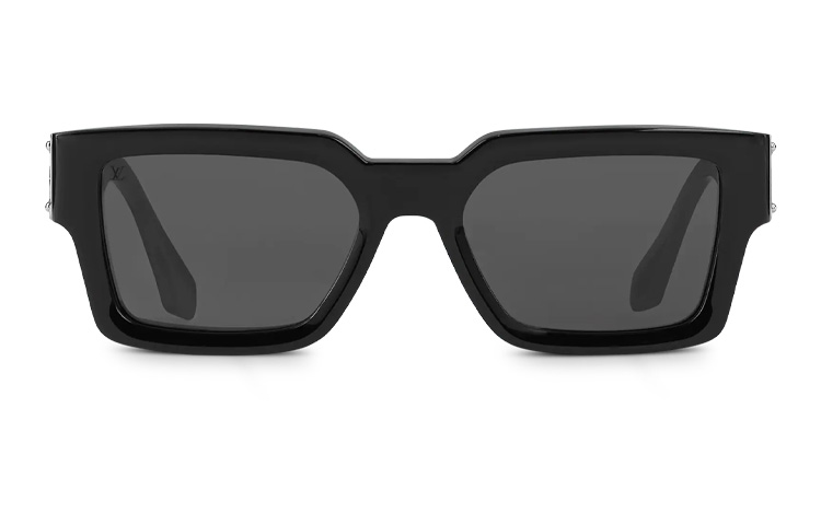 Louis Vuitton Square Sunglasses Silver/Black Frame Shades Z1414E 圖 4