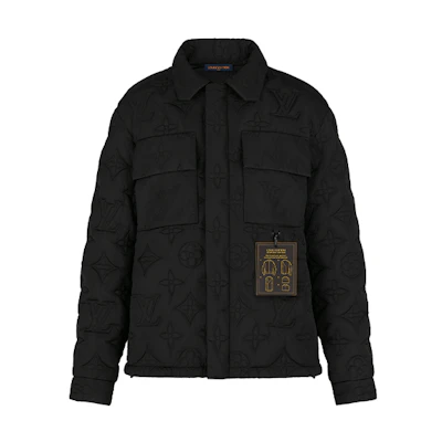 LOUIS VUITTON SS21 Black Padded Lightweight Cotton Jacket 1A8HEZ