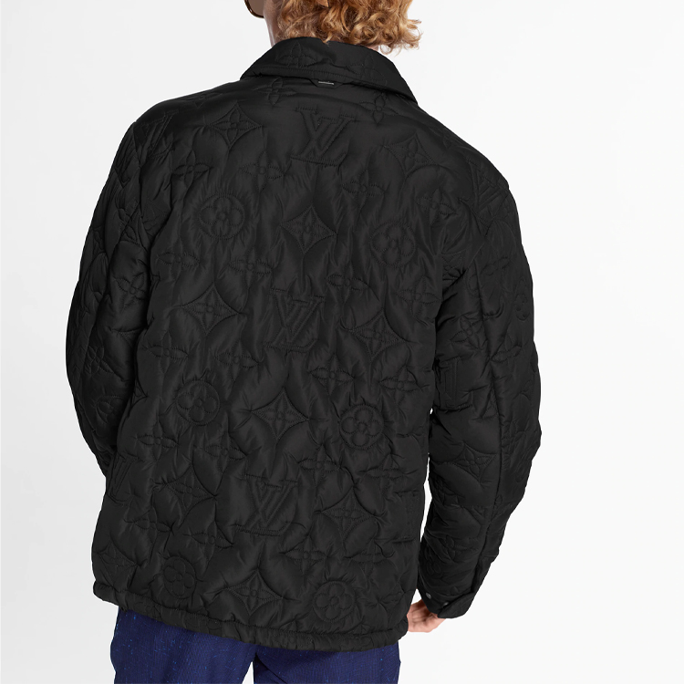 LOUIS VUITTON SS21 Black Padded Lightweight Cotton Jacket 1A8HEZ 圖 4