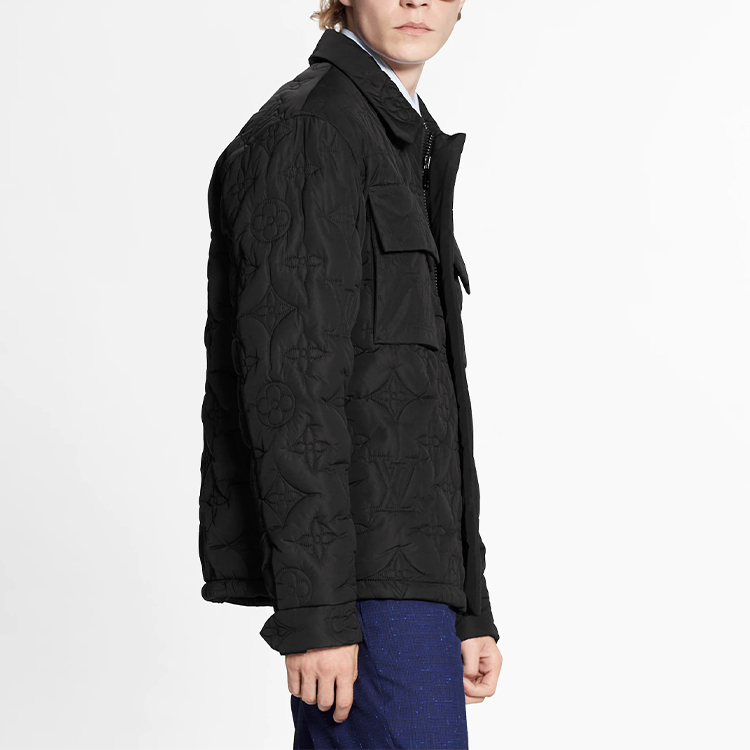 LOUIS VUITTON SS21 Black Padded Lightweight Cotton Jacket 1A8HEZ 圖 5
