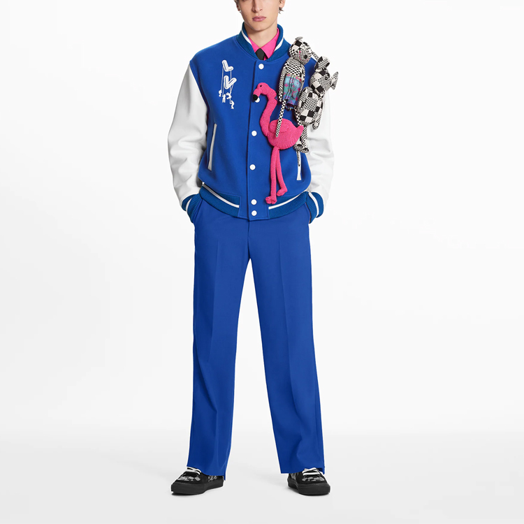 Louis Vuitton SS21 Blue Doll Baseball Jacket 1A8POI 圖 3
