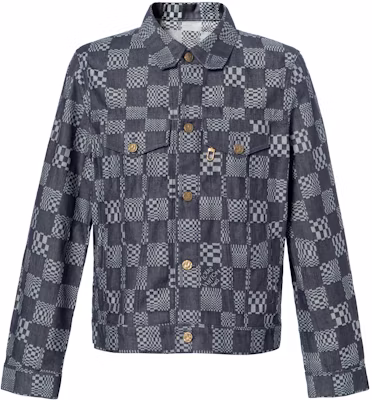 Chaqueta de Manga Larga Louis Vuitton SS21 Checkerboard Denim Negra para Hombre. 1A8WBL Buy Chaqueta de Manga Larga Louis Vuitton SS21 Checkerboard Denim Negra para Hombre. 1A8WBL