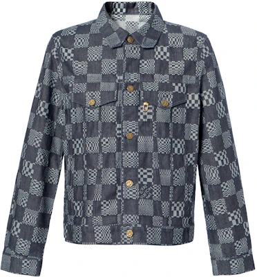 Chaqueta de Manga Larga Louis Vuitton SS21 Checkerboard Denim Negra para Hombre. 1A8WBL Order Chaqueta de Manga Larga Louis Vuitton SS21 Checkerboard Denim Negra para Hombre. 1A8WBL