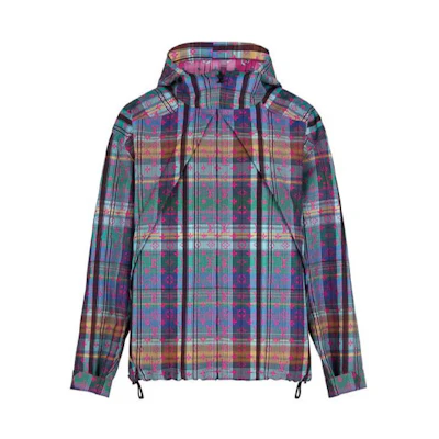 LOUIS VUITTON SS21 Checkered Parka Jacket in Purple 1A8PGN