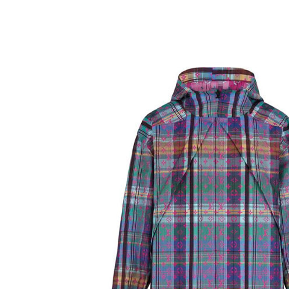 LOUIS VUITTON SS21 Checkered Parka Jacket in Purple 1A8PGN 圖 6