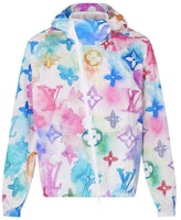 LOUIS VUITTON SS21 Classic Ink Print Windbreaker Jacket Multicolor Men 1A8QZ4 LOUIS VUITTON SS21 Classic Ink Print Windbreaker Jacket Multicolor Men 1A8QZ4
