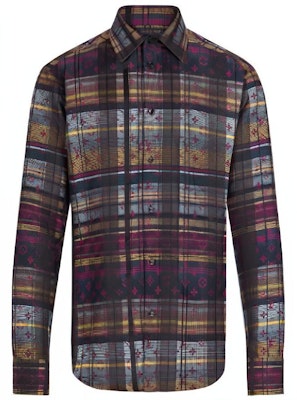 루이 비통 SS21 플로랄 체크 긴소매 셔츠 1A8PCC Order 루이 비통 SS21 플로랄 체크 긴소매 셔츠 1A8PCC