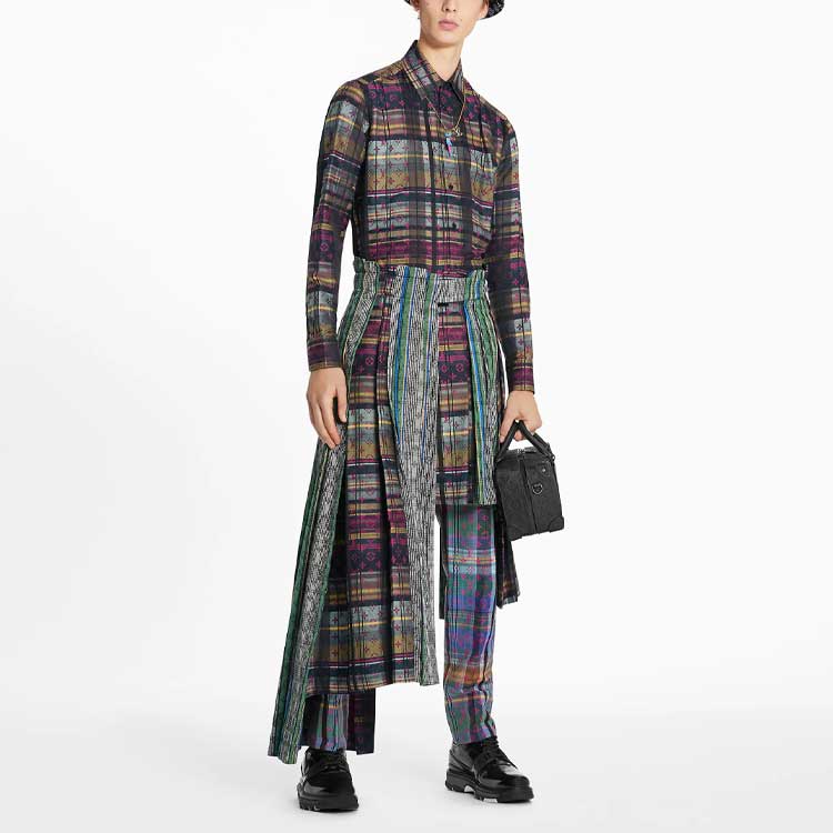 Lookbook 루이 비통 SS21 플로랄 체크 긴소매 셔츠 1A8PCC